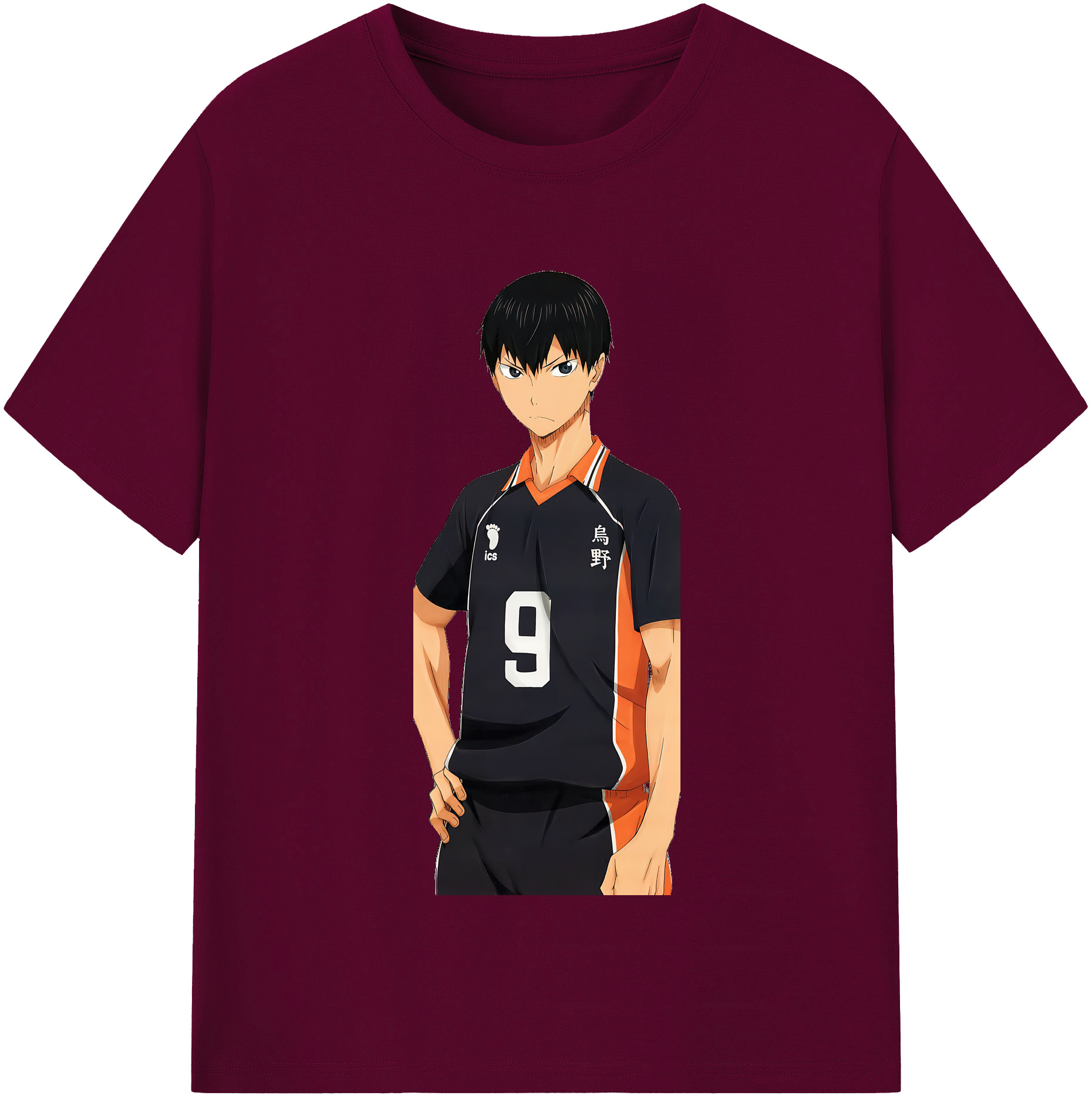 （画像用） ハイキュー!! Haikyu!! レディースカジュアルプリントTシャツ（綿100％）